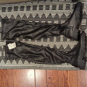 Zara Thigh high Combat Boot